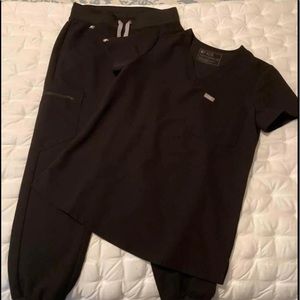 Figs XXS Black Scrubs